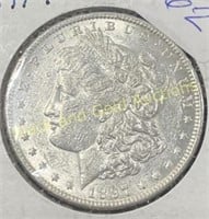 1897 Silver Morgan Dollar UNC