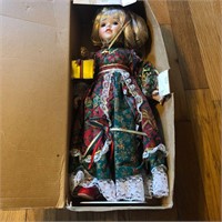 Christmas Nicole Doll with Stand in Box