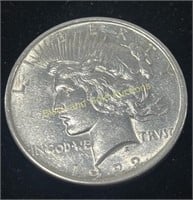 1922 Silver Peace Dollar AU