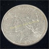 1922-S Silver Peace Dollar EF