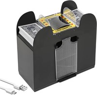 NEW $40 6-Deck Card Shuffler USB/Battery Operated