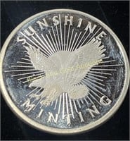 1 oz. Silver Sunshine Mining Round