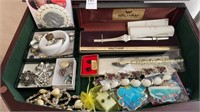 Lady’s jewelry items- Waltham wrist watch,