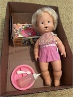 Baby alive and vintage paper dolls
