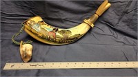 Hand painted Powder Horn