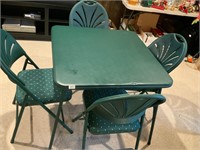 Phoenix Padded Card Table & 4 Chairs