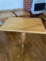Handmade oak table by homeowner 26x19x26”
