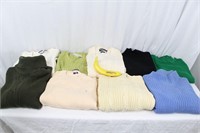 9 Pcs. Vtg. Knit Sweaters~Polo-Lauren, Lizsport++