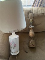 Antique flower lamp, pineapple lamp