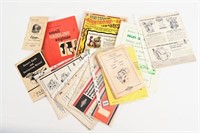 LOT OF ASSORTED SMALL ENGINE CATALOGUES, BOOKLETS,
