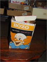 Vintage Bozo Action Coin Bank in the Box