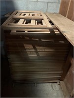 Oak cabinet door frames (52 lower 36”double door,