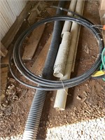 PVC pipe, water hose and drain pipe