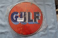 Retro Round "Gulf" Sign