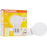 2 PCS SYLVANIA 40W EQUIVALENT LED LIGHT BULB A19