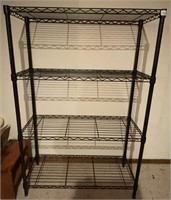 4 Shelf Metal Rack 36" x 14" x 54"H