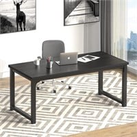 NSdirect 63 Computer Desk  Simple Style  Black