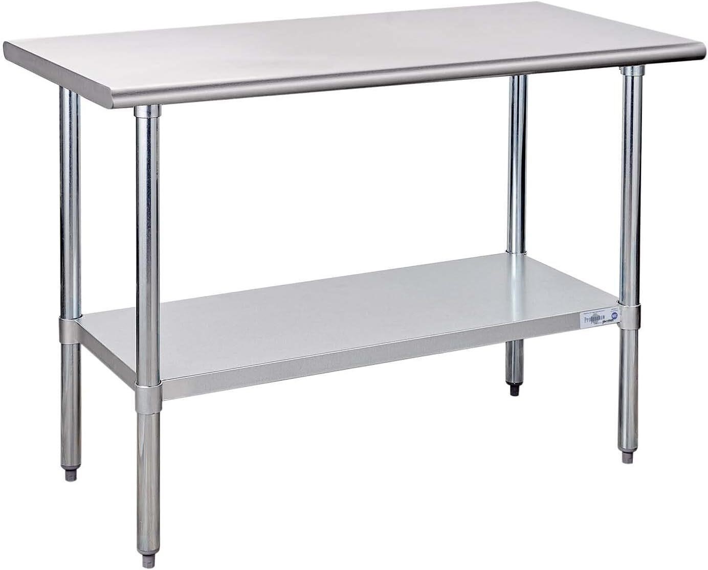 Stainless Steel Prep Table 24'x48' Undershelf