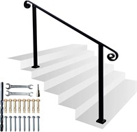 Iron Stair Railing Kit  Fits 1-5 Steps (4-5 Steps)