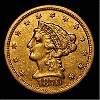 1870-S $2.50 Gold Liberty - RARE - Only 16k Struck