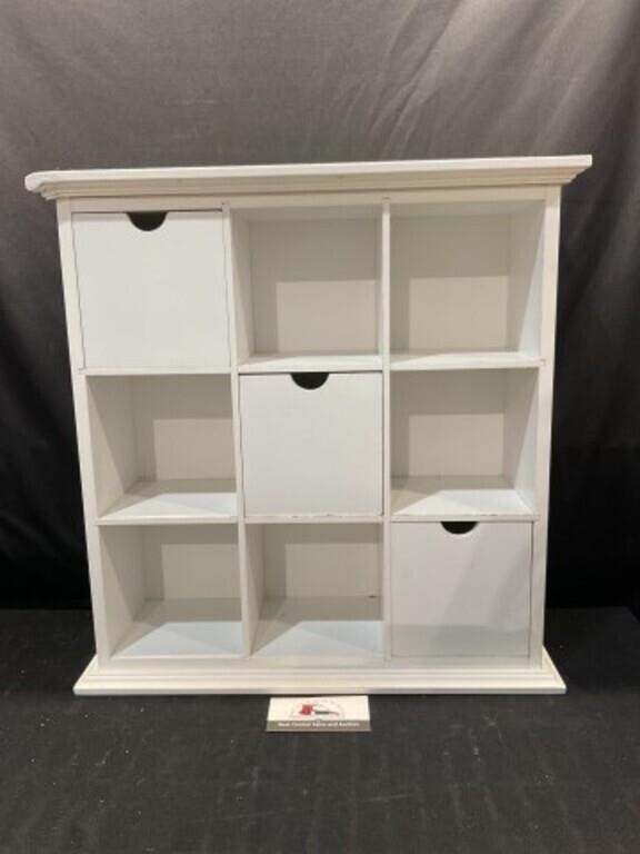 White Cubby Shelf