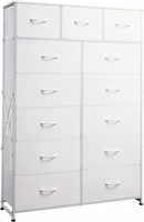 WLIVE Tall Dresser  13 Drawers  Steel Frame  Wood