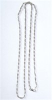 30" Italian Twisted Sterling Chain (Nice) 12 Grams