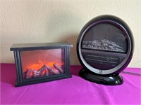 2 Portable Fireplace Decor and Heaters
