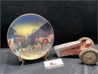 Tractor and Decorative Plate