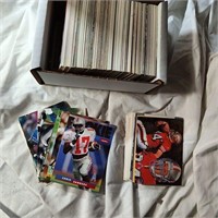 BUNDLE OF FOOTBALL CARDS 300 CARDS VARIOUS TYPES