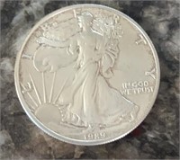 1989 American Eagle 1 dollar coin 1oz. Fine