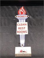 Enamel Bathroom Sign