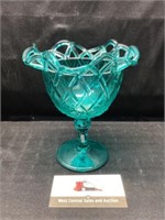 Fenton Teal Compote