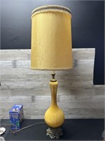 Beautiful Vintage Glass Table Lamp 45" Tall
