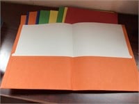 12 colored folders for filing