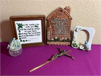 Picture Frame, Home Decor, Cross ++