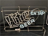 Lite Beer on Tap Neon Sign