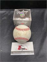 Autographed Rawlings Baseball Authenticity Unknown