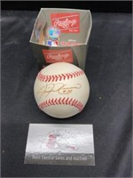 Autographed Rawlings Baseball Authenticity Unknown