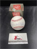 Autographed Rawlings Baseball Authenticity Unknown