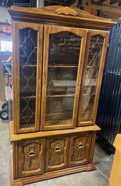 Excellent Wood Glass Curio Cabinet