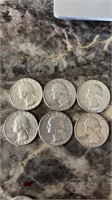 6 1960’s Washington quarters