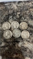 6 1950’s Washington quarters