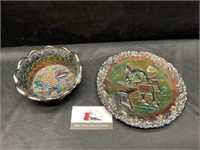 Fenton Carnival Glass Dishes