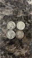 4 Washington quarters