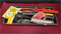 Lot of Miscellaneous Tools & Tool Compartment
