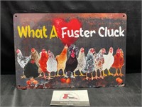 Duster Cluck Metal Sign