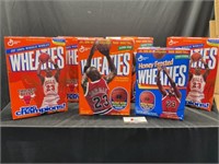 6 Michael Jordan Wheaties Boxes.