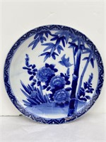 Antique 19th C Japanese Blue & White Plate