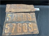 Vintage Iowa License Plates